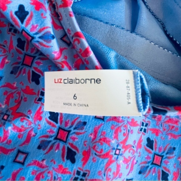 ποΈ NWT Liz Claiborne Womenβs Geometric Swim Dress β Size 6 ποΈ - Picture 7 of 9